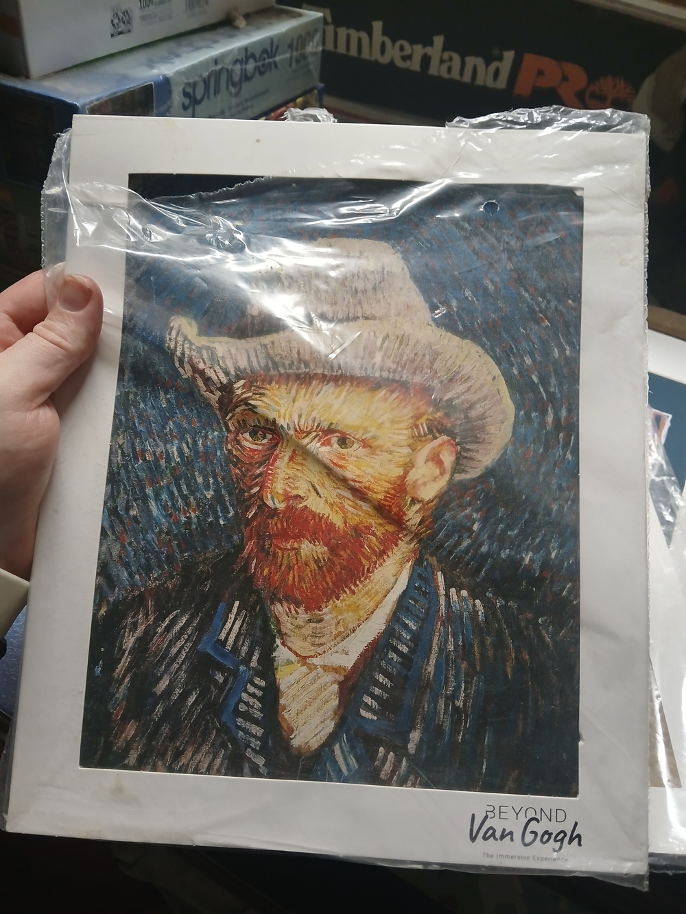 Beyond Van Gogh" branded Print featuring the artwork "Self-Portrait 9.5"x7.5"